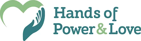 Hands of Power and Love logo. 